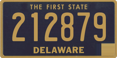 DE license plate 212879