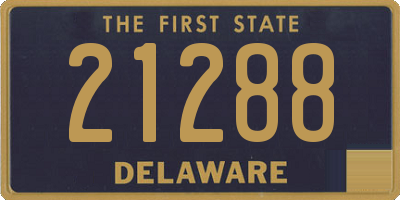DE license plate 21288