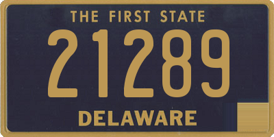 DE license plate 21289