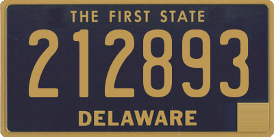 DE license plate 212893