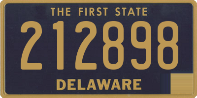 DE license plate 212898