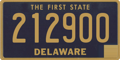 DE license plate 212900