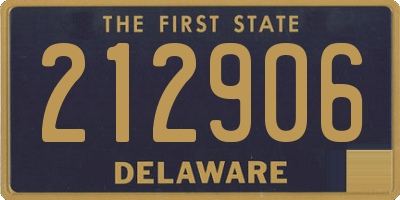 DE license plate 212906