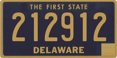 DE license plate 212912