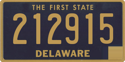 DE license plate 212915