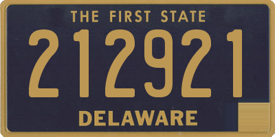 DE license plate 212921