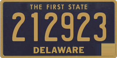 DE license plate 212923