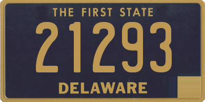 DE license plate 21293