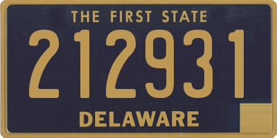 DE license plate 212931