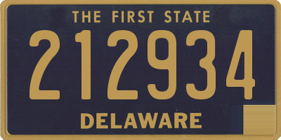 DE license plate 212934