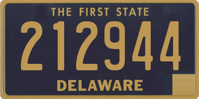 DE license plate 212944