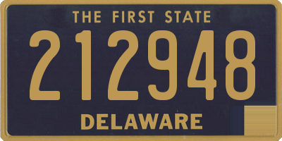 DE license plate 212948