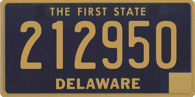 DE license plate 212950