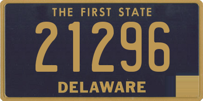 DE license plate 21296