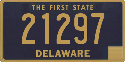 DE license plate 21297