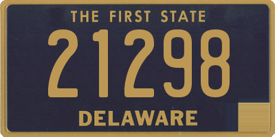 DE license plate 21298