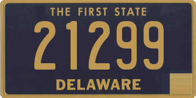 DE license plate 21299