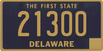 DE license plate 21300