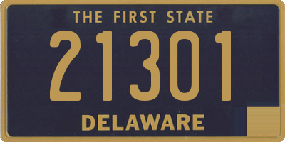 DE license plate 21301