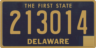 DE license plate 213014