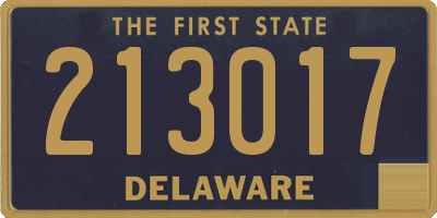 DE license plate 213017