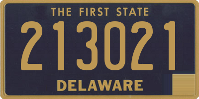 DE license plate 213021