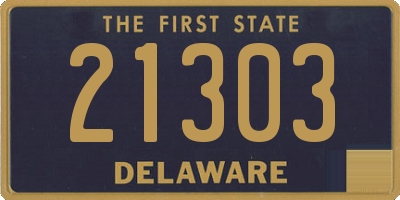 DE license plate 21303