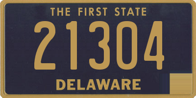 DE license plate 21304