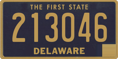 DE license plate 213046