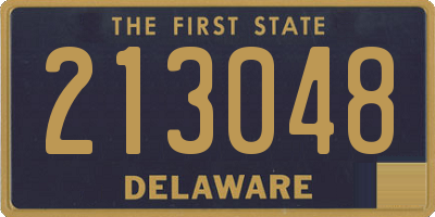 DE license plate 213048