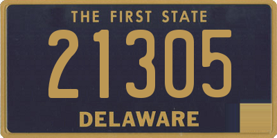 DE license plate 21305