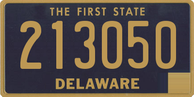 DE license plate 213050