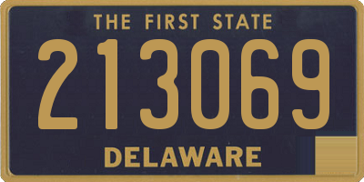 DE license plate 213069