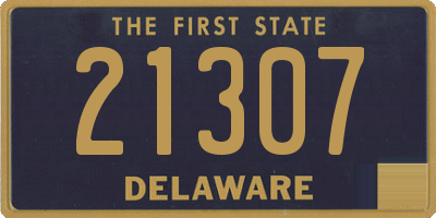 DE license plate 21307