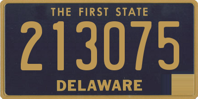 DE license plate 213075