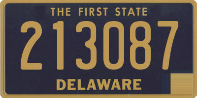 DE license plate 213087