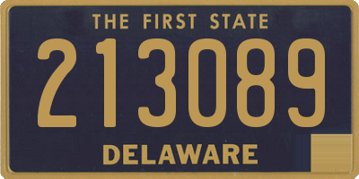 DE license plate 213089