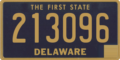 DE license plate 213096