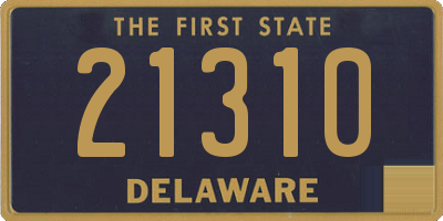 DE license plate 21310