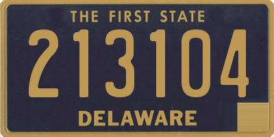 DE license plate 213104