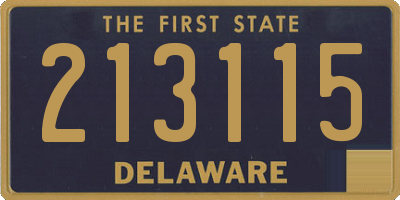 DE license plate 213115