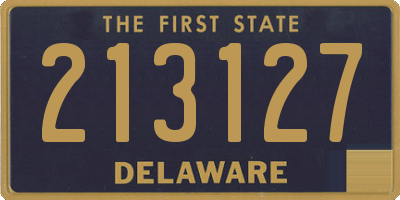 DE license plate 213127