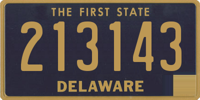 DE license plate 213143