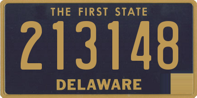 DE license plate 213148