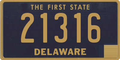 DE license plate 21316