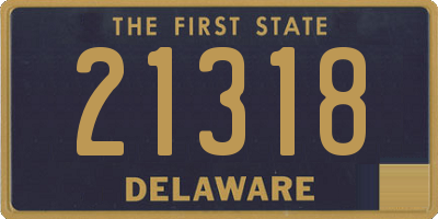 DE license plate 21318