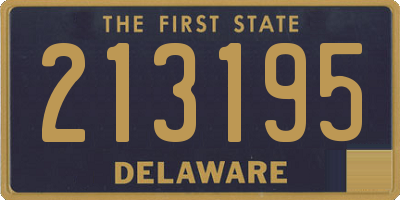 DE license plate 213195