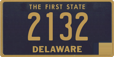 DE license plate 2132