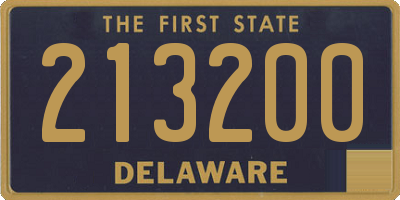 DE license plate 213200