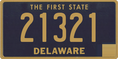 DE license plate 21321